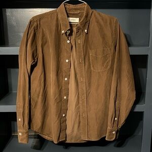 GRIZZLY PINWALE CORD ONE POCKET SHIRT (medium)